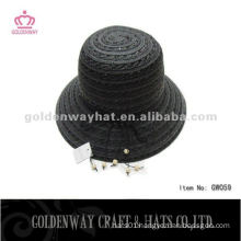 Ladies Black Bowler Hat GW059